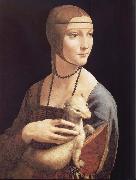 Leonardo  Da Vinci Lady with Emine oil painting artist